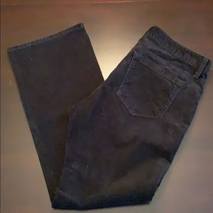 LOFT Black Bootcut Corduroy Pants